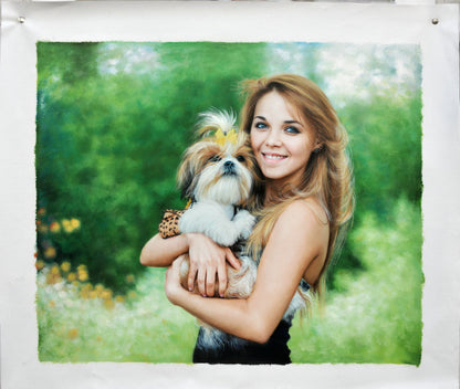 CUSTOM OIL PAINTING PORTRAITS FROM YOUR PHOTOS - FAMILY & PETS